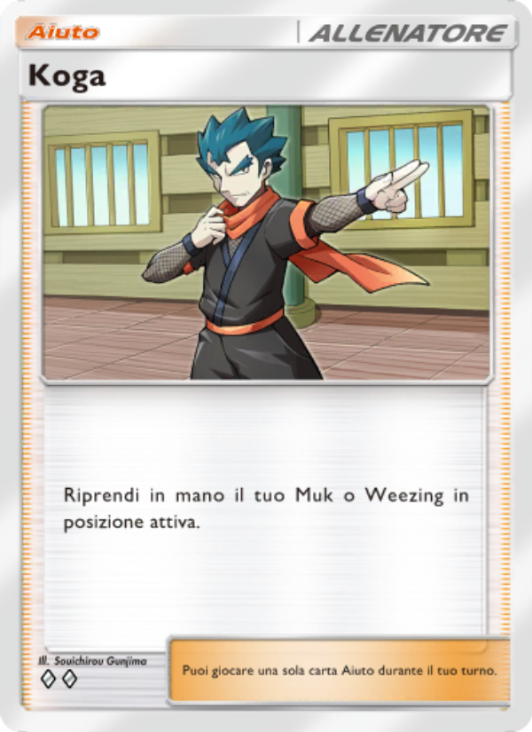 Koga 222/286 — Geni Supremi (Italian Pokémon TCG card)