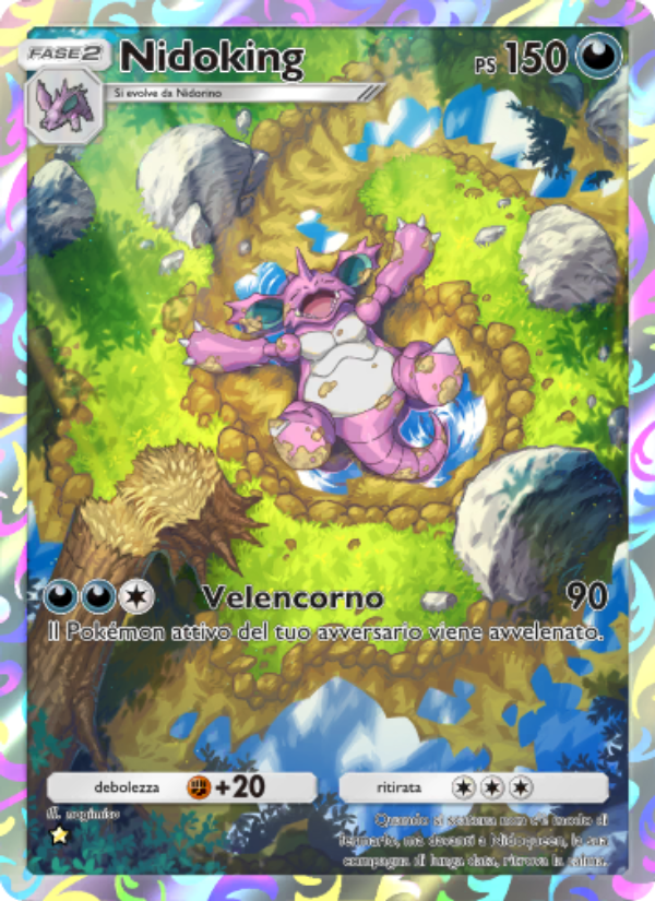 Nidoking 241/286 — Geni Supremi (Italian Pokémon TCG card)