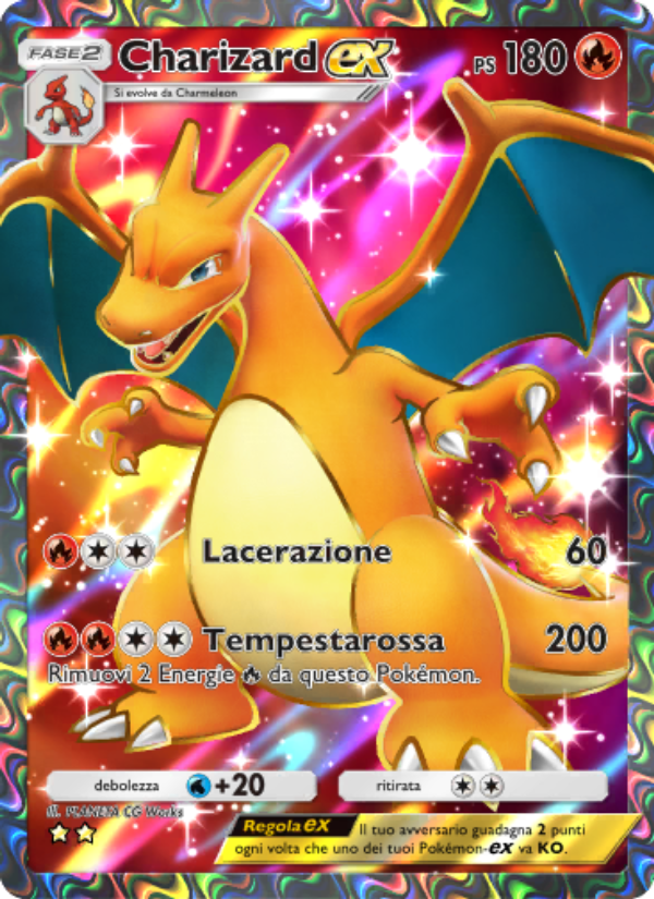 Charizard-ex 253/286 — Geni Supremi (Italian Pokémon TCG card)