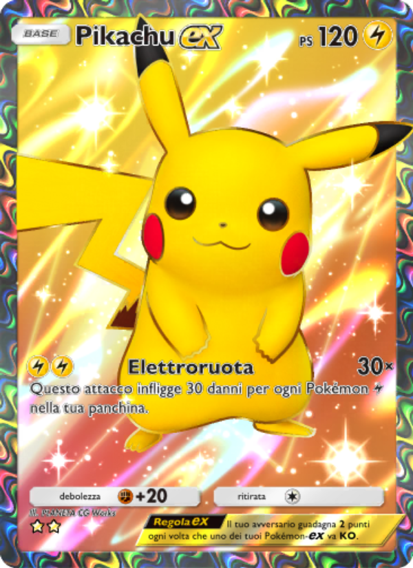 Pikachu-ex 259/286 — Geni Supremi (Italian Pokémon TCG card)