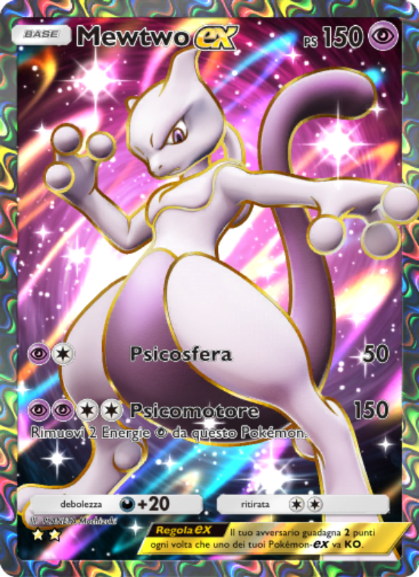 Mewtwo-ex 262/286 — Geni Supremi (Italian Pokémon TCG card)