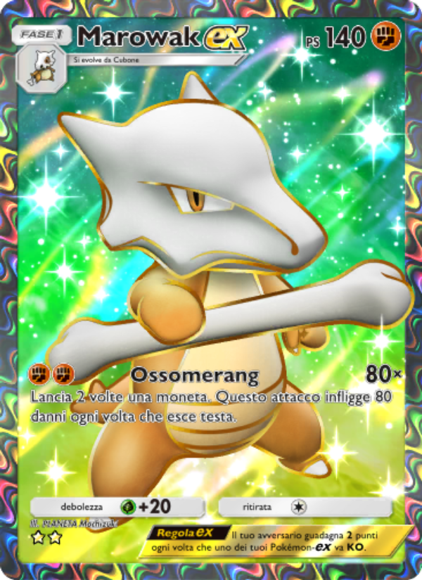 Marowak-ex 264/286 — Geni Supremi (Italian Pokémon TCG card)