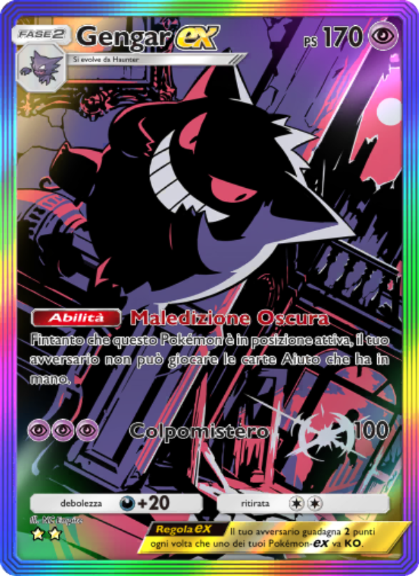 Gengar-ex 277/286 — Geni Supremi (Italian Pokémon TCG card)