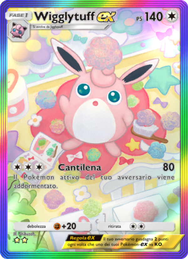 Wigglytuff-ex 279/286 — Geni Supremi (Italian Pokémon TCG card)