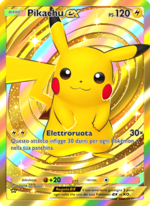 Pikachu-ex 285/286 — Geni Supremi (Italian Pokémon TCG card)