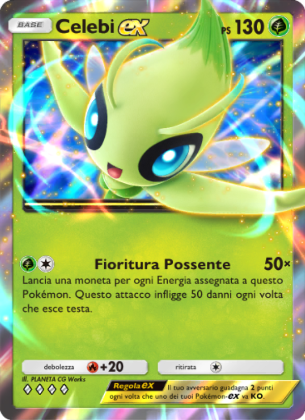 Celebi-ex 003/86 — L'Isola Misteriosa (Italian Pokémon TCG card)
