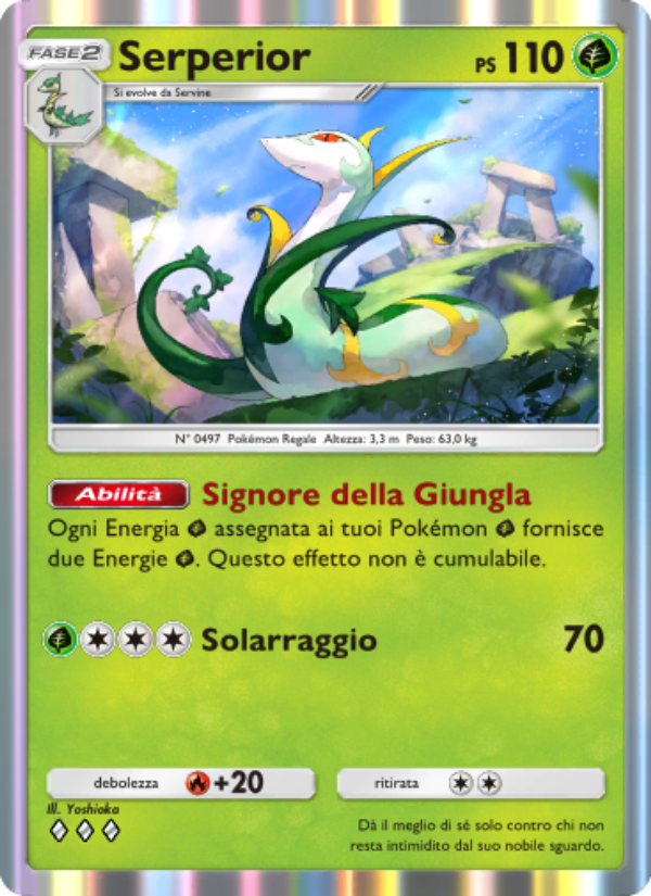 Serperior 006/86 — L'Isola Misteriosa (Italian Pokémon TCG card)