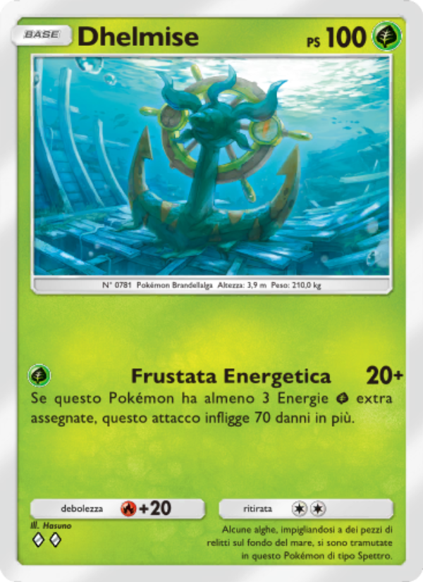 Dhelmise 009/86 — L'Isola Misteriosa (Italian Pokémon TCG card)
