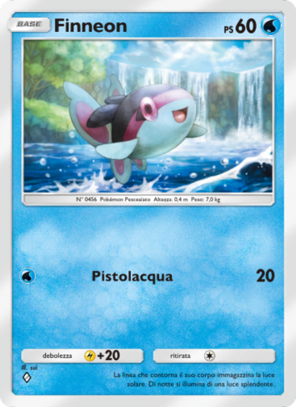 Finneon 020/86 — L'Isola Misteriosa (Italian Pokémon TCG card)