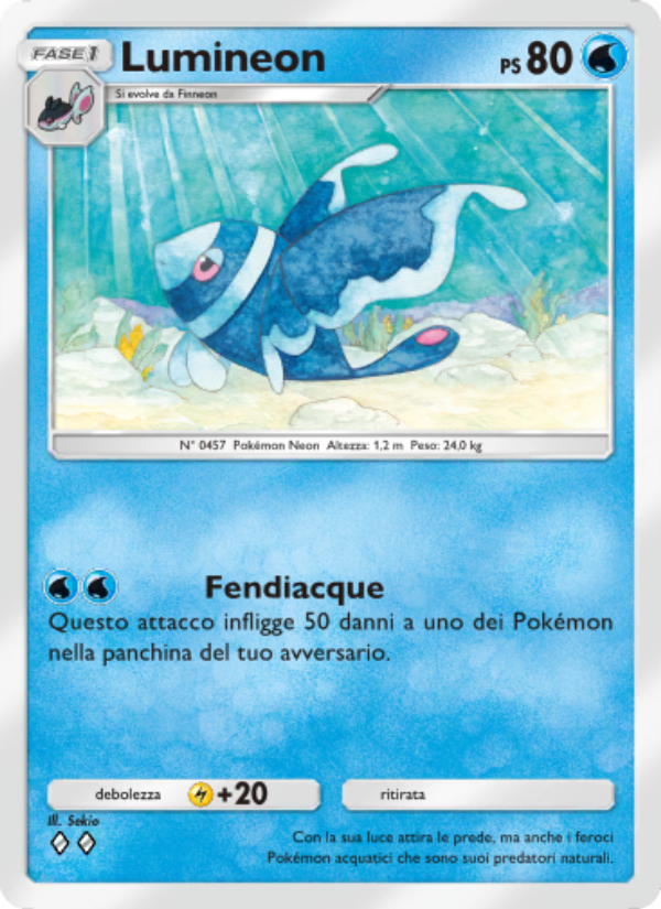 Lumineon 021/86 — L'Isola Misteriosa (Italian Pokémon TCG card)