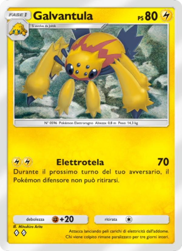 Galvantula 029/86 — L'Isola Misteriosa (Italian Pokémon TCG card)