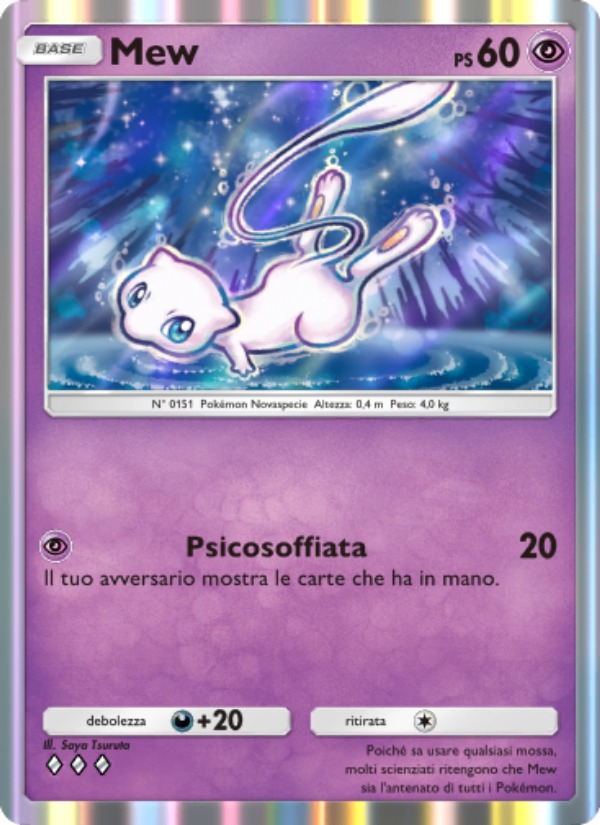 Mew 031/86 — L'Isola Misteriosa (Italian Pokémon TCG card)
