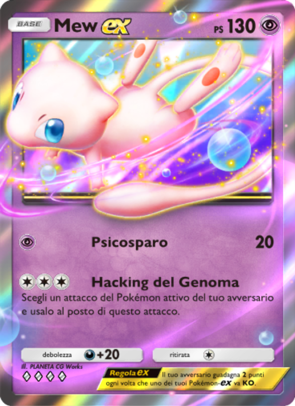 Mew-ex 032/86 — L'Isola Misteriosa (Italian Pokémon TCG card)