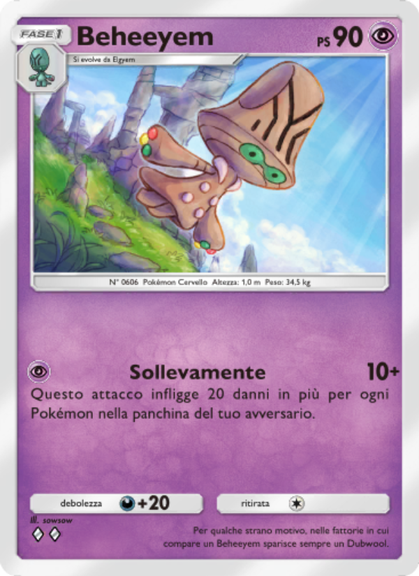 Beheeyem 035/86 — L'Isola Misteriosa (Italian Pokémon TCG card)