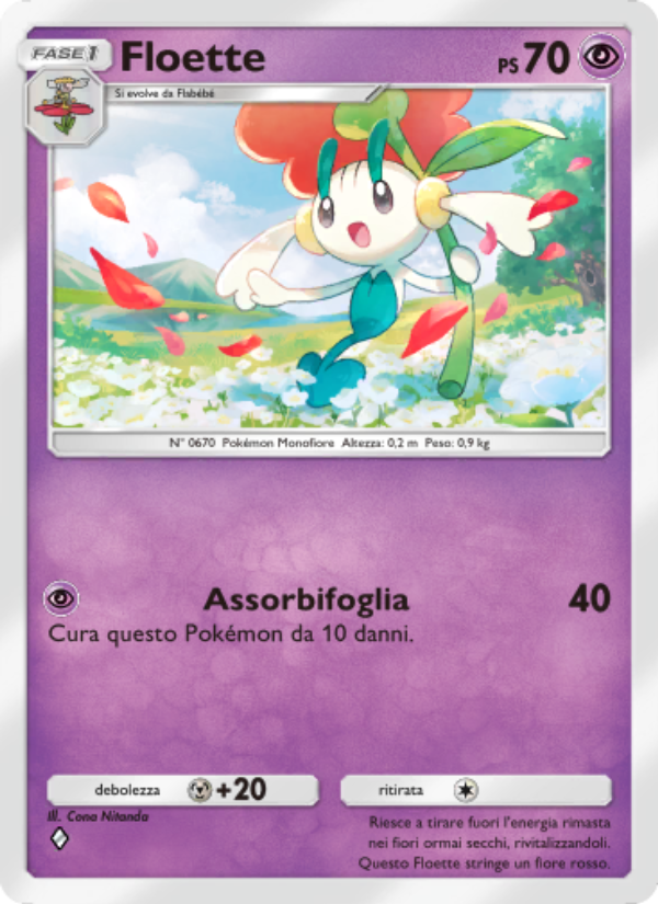 Floette 037/86 — L'Isola Misteriosa (Italian Pokémon TCG card)
