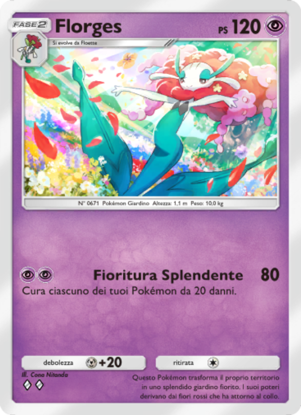 Florges 038/86 — L'Isola Misteriosa (Italian Pokémon TCG card)