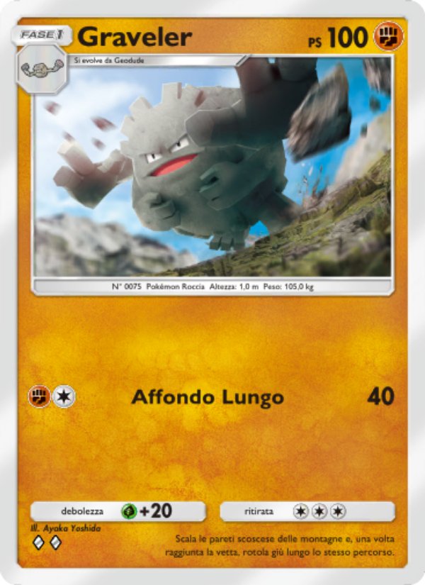Graveler 044/86 — L'Isola Misteriosa (Italian Pokémon TCG card)