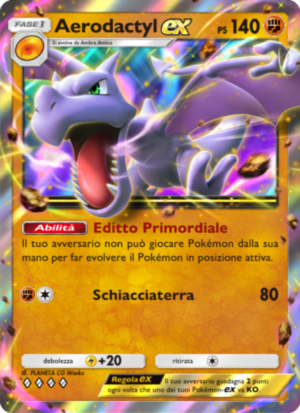 Aerodactyl-ex 046/86 — L'Isola Misteriosa (Italian Pokémon TCG card)