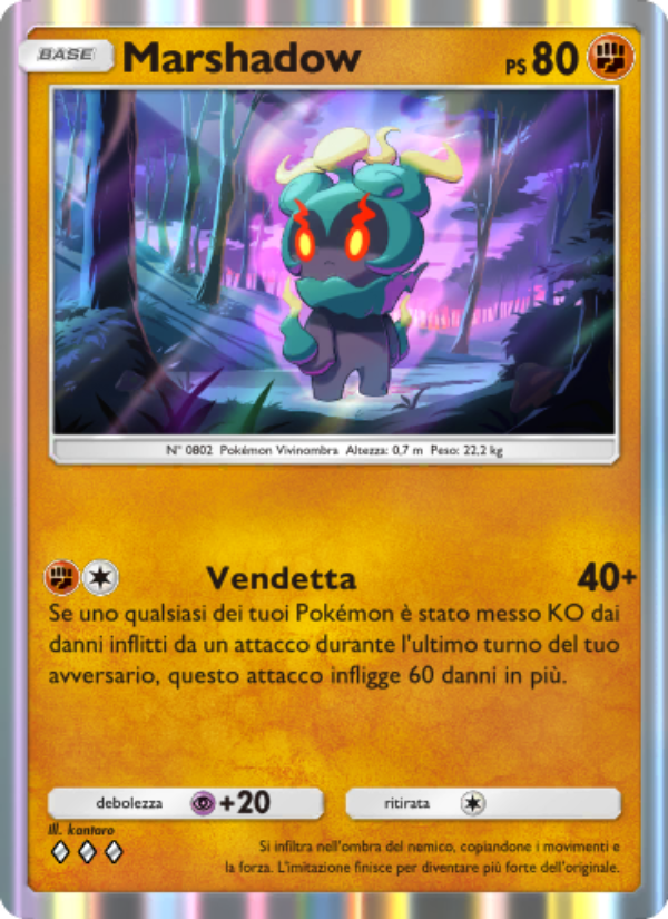 Marshadow 047/86 — L'Isola Misteriosa (Italian Pokémon TCG card)