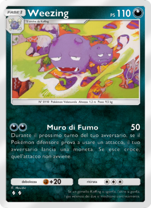 Weezing 050/86 — L'Isola Misteriosa (Italian Pokémon TCG card)
