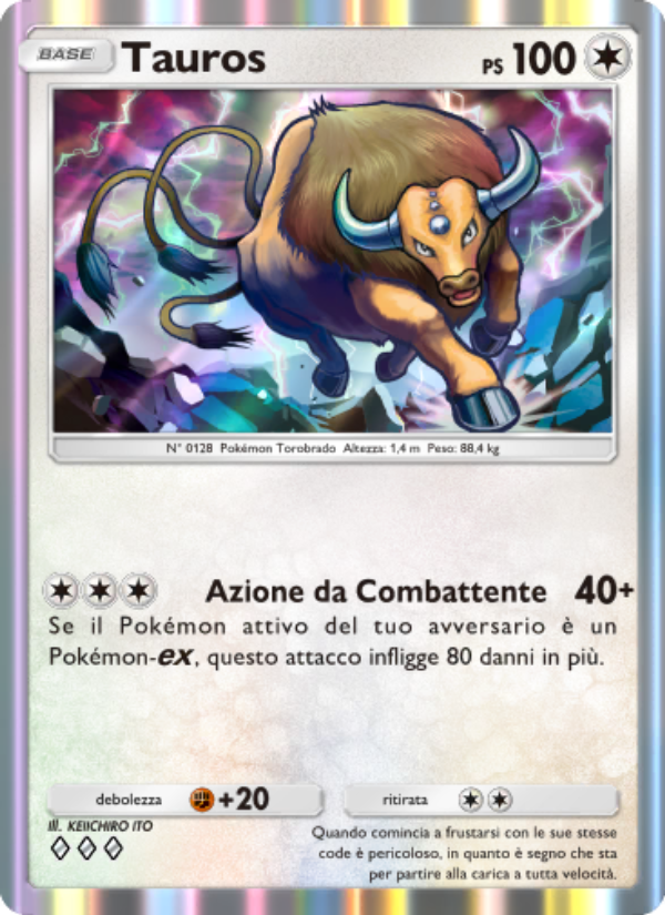 Tauros 060/86 — L'Isola Misteriosa (Italian Pokémon TCG card)