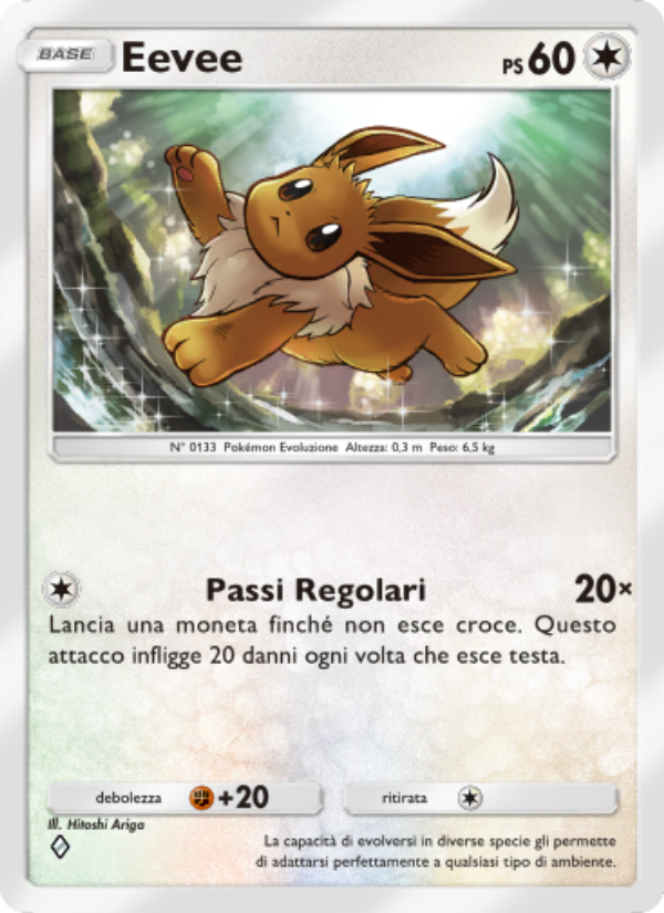Eevee 061/86 — L'Isola Misteriosa (Italian Pokémon TCG card)