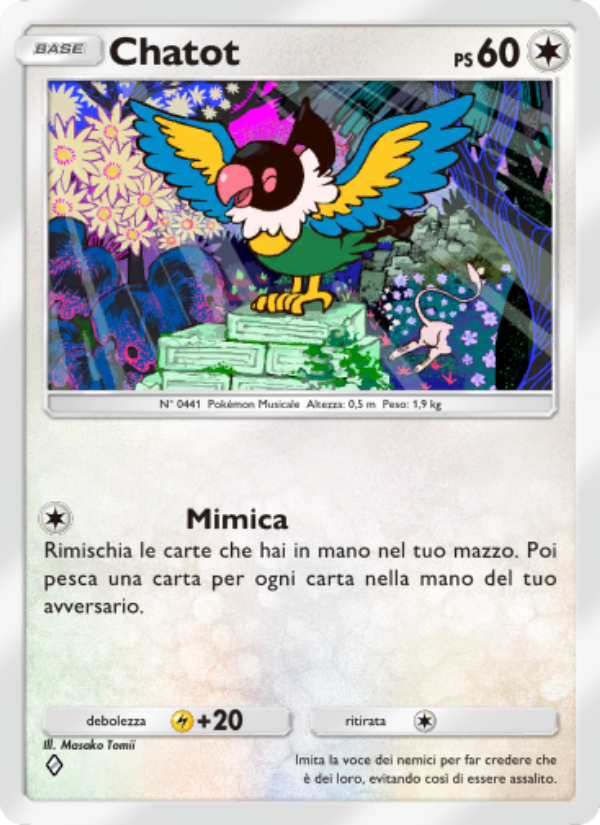 Chatot 062/86 — L'Isola Misteriosa (Italian Pokémon TCG card)