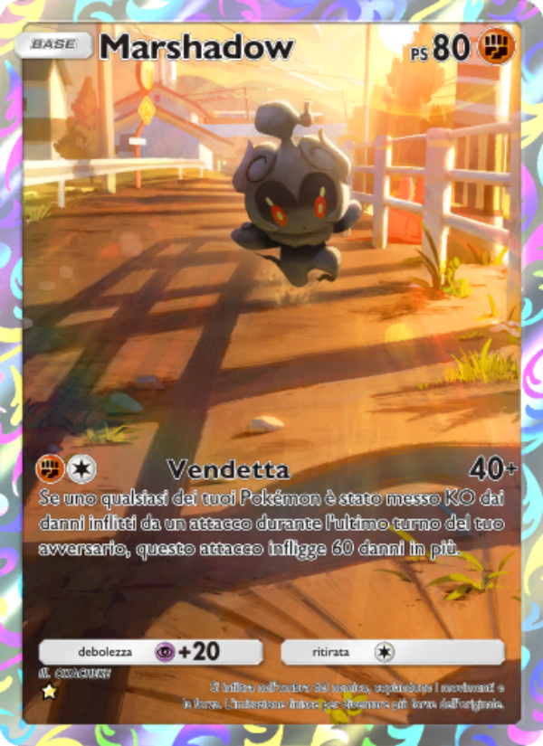 Marshadow 074/86 — L'Isola Misteriosa (Italian Pokémon TCG card)