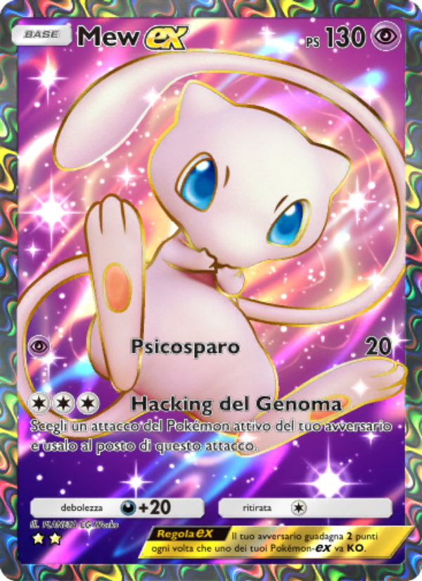 Mew-ex 077/86 — L'Isola Misteriosa (Italian Pokémon TCG card)
