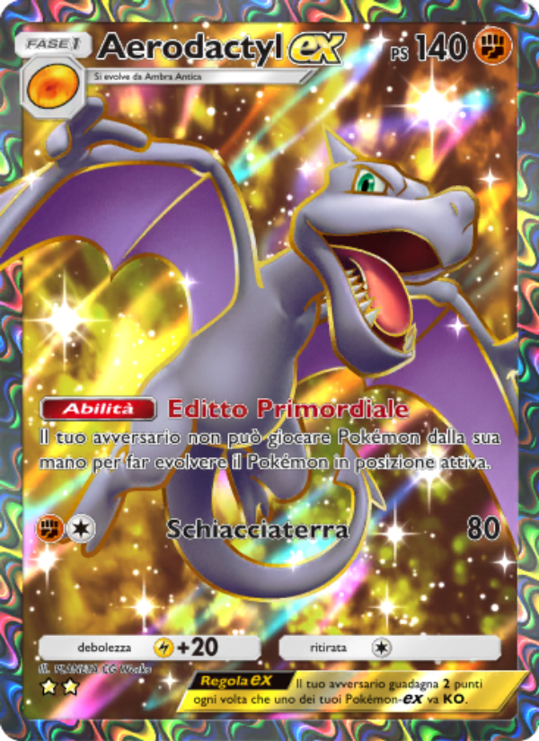 Aerodactyl-ex 078/86 — L'Isola Misteriosa (Italian Pokémon TCG card)
