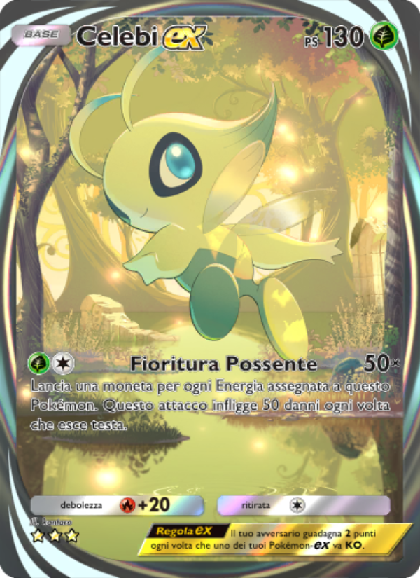 Celebi-ex 085/86 — L'Isola Misteriosa (Italian Pokémon TCG card)
