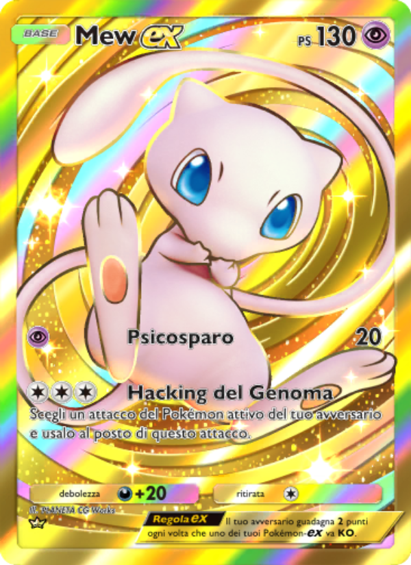 Mew-ex 086/86 — L'Isola Misteriosa (Italian Pokémon TCG card)
