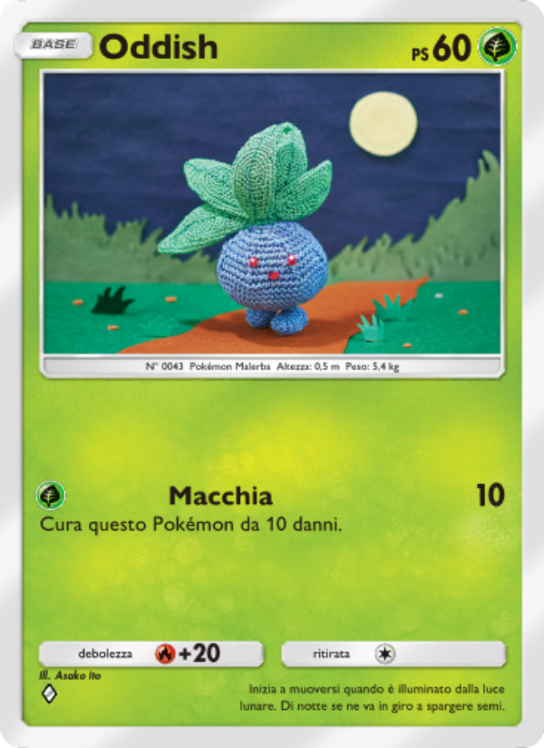 Oddish 001/207 — Scontro Spaziotemporale (Italian Pokémon TCG card)