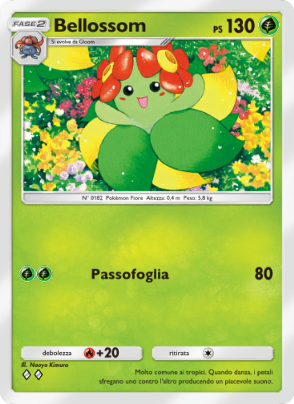 Bellossom 003/207 — Scontro Spaziotemporale (Italian Pokémon TCG card)