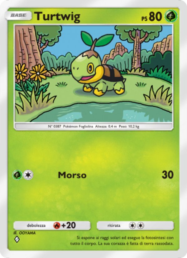 Turtwig 010/207 — Scontro Spaziotemporale (Italian Pokémon TCG card)