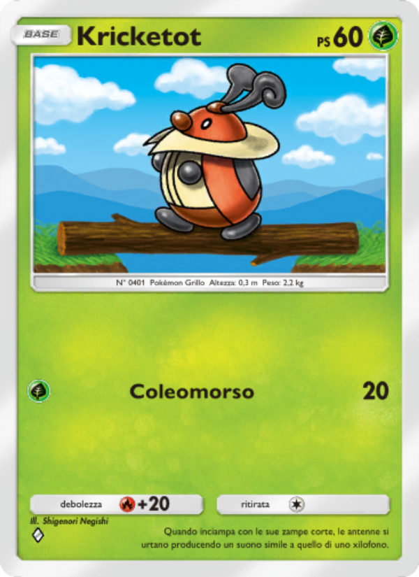 Kricketot 013/207 — Scontro Spaziotemporale (Italian Pokémon TCG card)