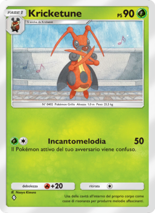Kricketune 014/207 — Scontro Spaziotemporale (Italian Pokémon TCG card)