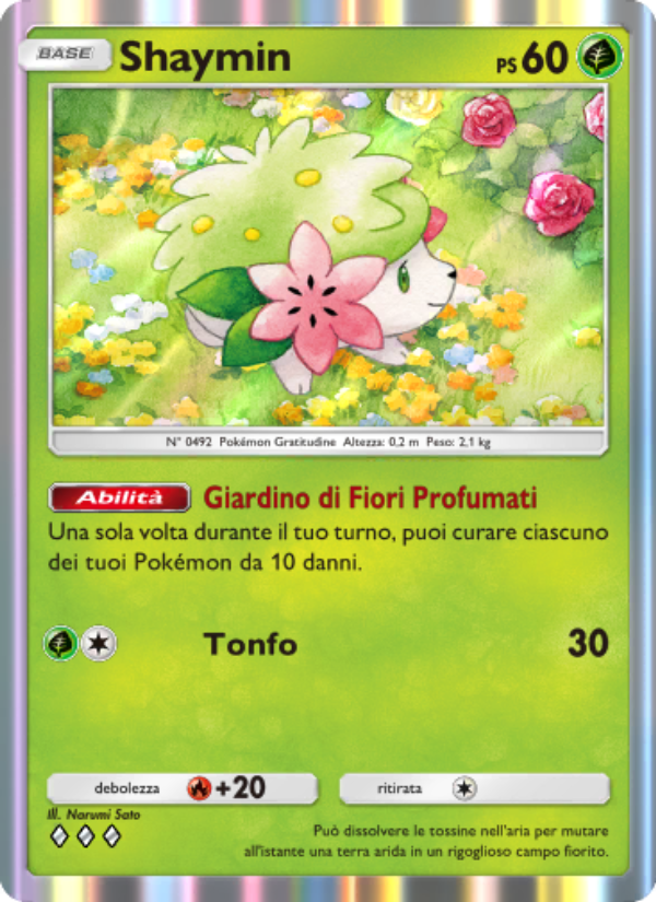 Shaymin 022/207 — Scontro Spaziotemporale (Italian Pokémon TCG card)