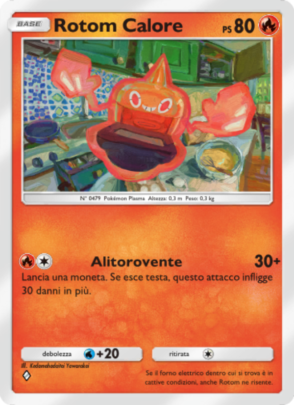 Rotom Calore 030/207 — Scontro Spaziotemporale (Italian Pokémon TCG card)