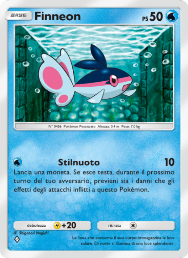 Finneon 042/207 — Scontro Spaziotemporale (Italian Pokémon TCG card)