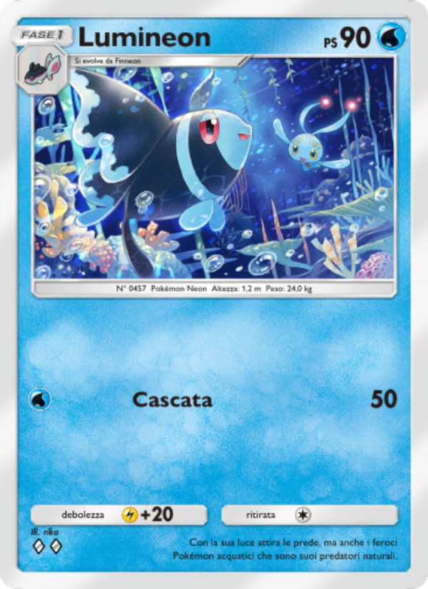 Lumineon 043/207 — Scontro Spaziotemporale (Italian Pokémon TCG card)
