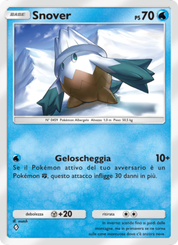 Snover 044/207 — Scontro Spaziotemporale (Italian Pokémon TCG card)