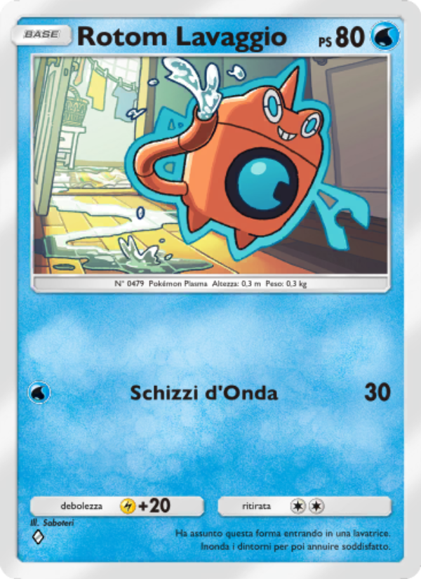 Rotom Lavaggio 047/207 — Scontro Spaziotemporale (Italian Pokémon TCG card)