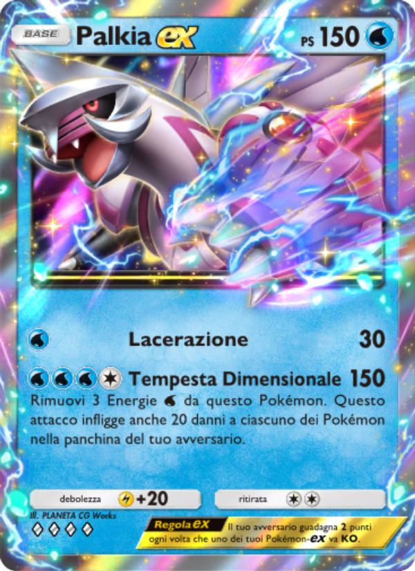 Palkia-ex 049/207 — Scontro Spaziotemporale (Italian Pokémon TCG card)