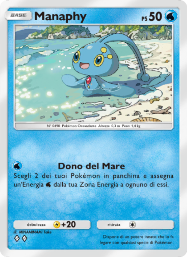 Manaphy 050/207 — Scontro Spaziotemporale (Italian Pokémon TCG card)
