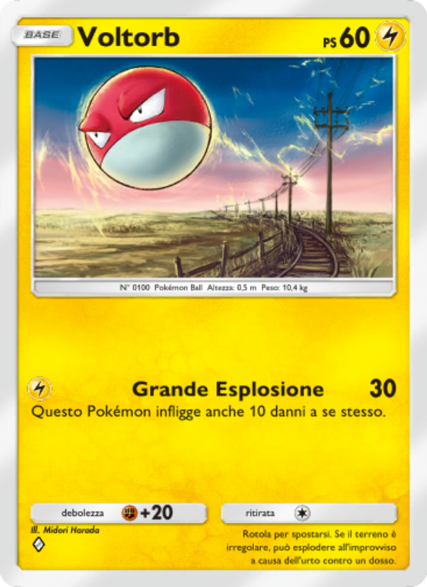 Voltorb 054/207 — Scontro Spaziotemporale (Italian Pokémon TCG card)
