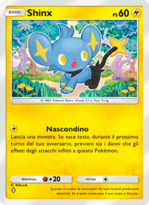 Shinx 058/207 — Scontro Spaziotemporale (Italian Pokémon TCG card)