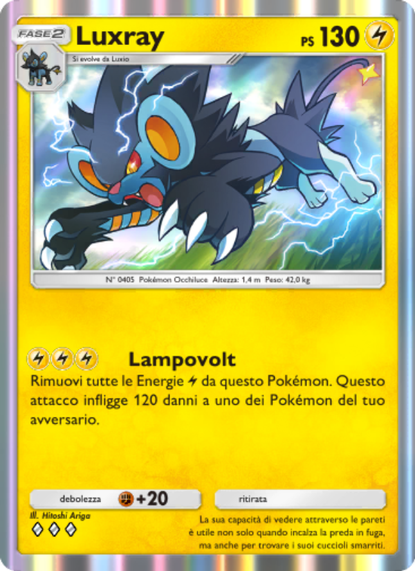 Luxray 060/207 — Scontro Spaziotemporale (Italian Pokémon TCG card)