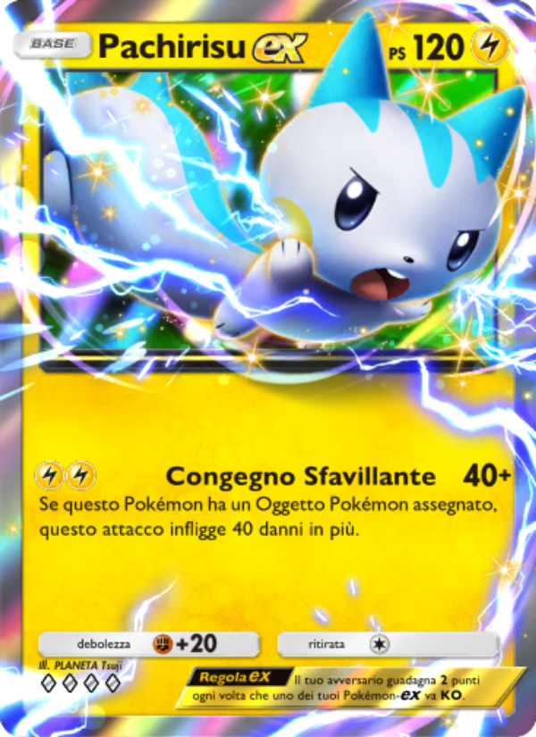 Pachirisu-ex 061/207 — Scontro Spaziotemporale (Italian Pokémon TCG card)