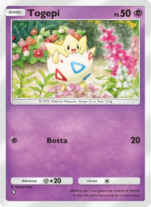 Togepi 063/207 — Scontro Spaziotemporale (Italian Pokémon TCG card)